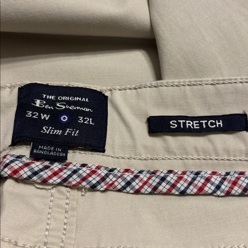 Ben Sherman Slim Fit Tech Pants